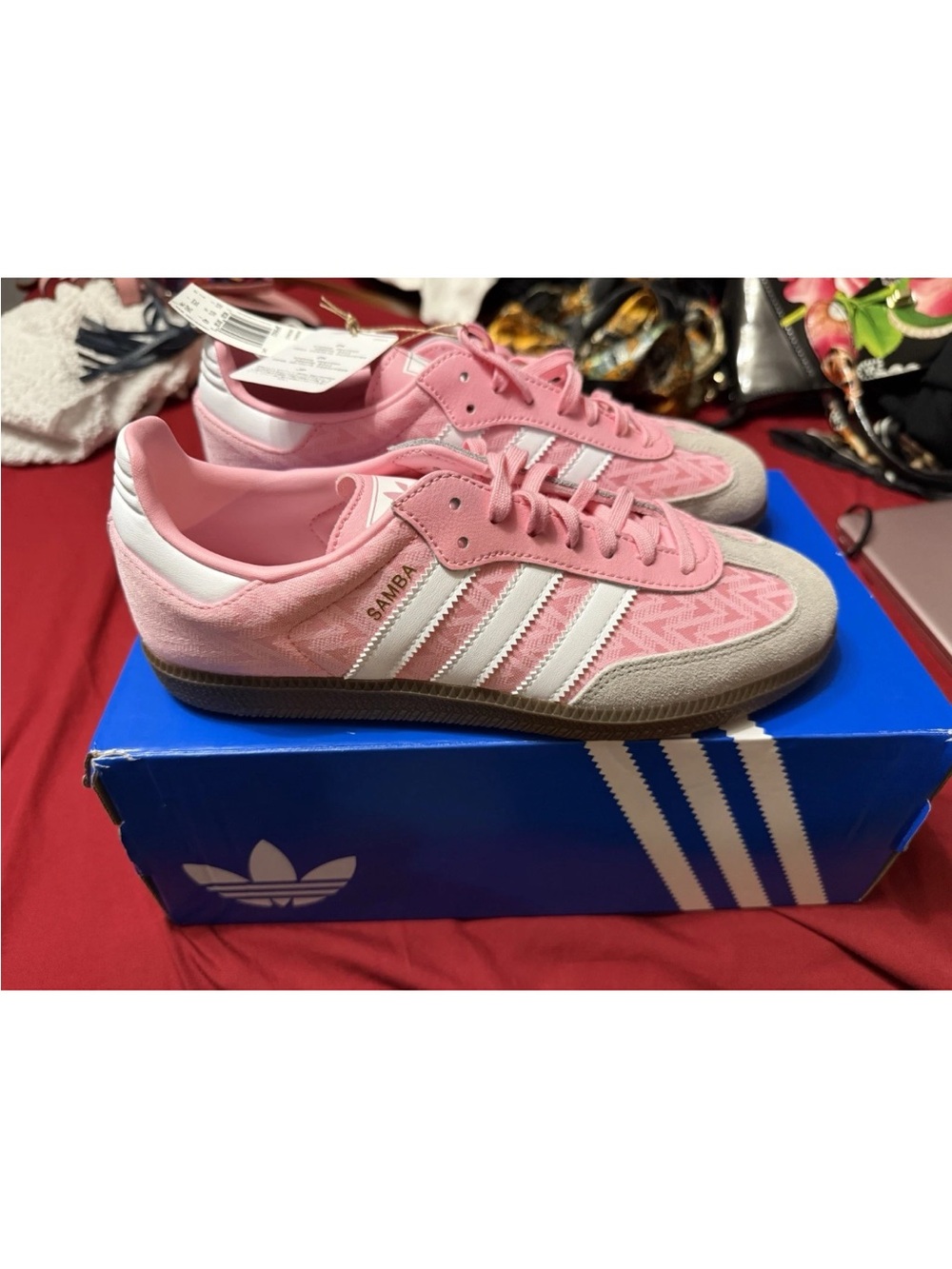 adidas Pink & White Women's Sneakers Samba-inspired - Picture 4 of 4
